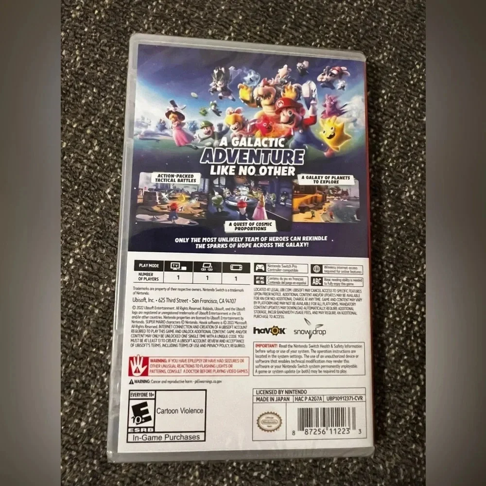 NIB Mario+Rabbids Sparks of Hope Standard Edition f/Nintendo…